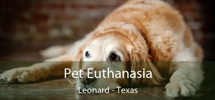 Pet Euthanasia Leonard - Texas